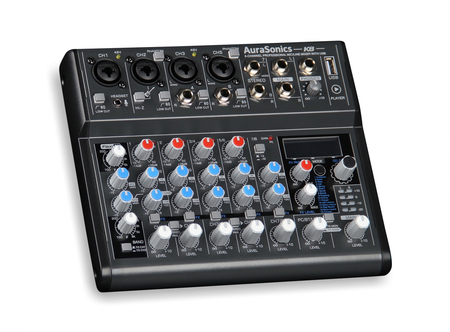 AuraSonics K8 компактный микшерный пульт в Пышме