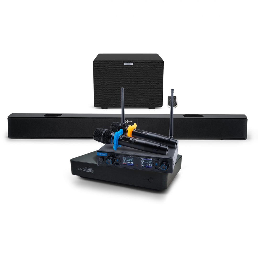 Hi-End караоке-система EVOBOX Premium + EvoSoundBar (саундбар с караоке) в Пышме