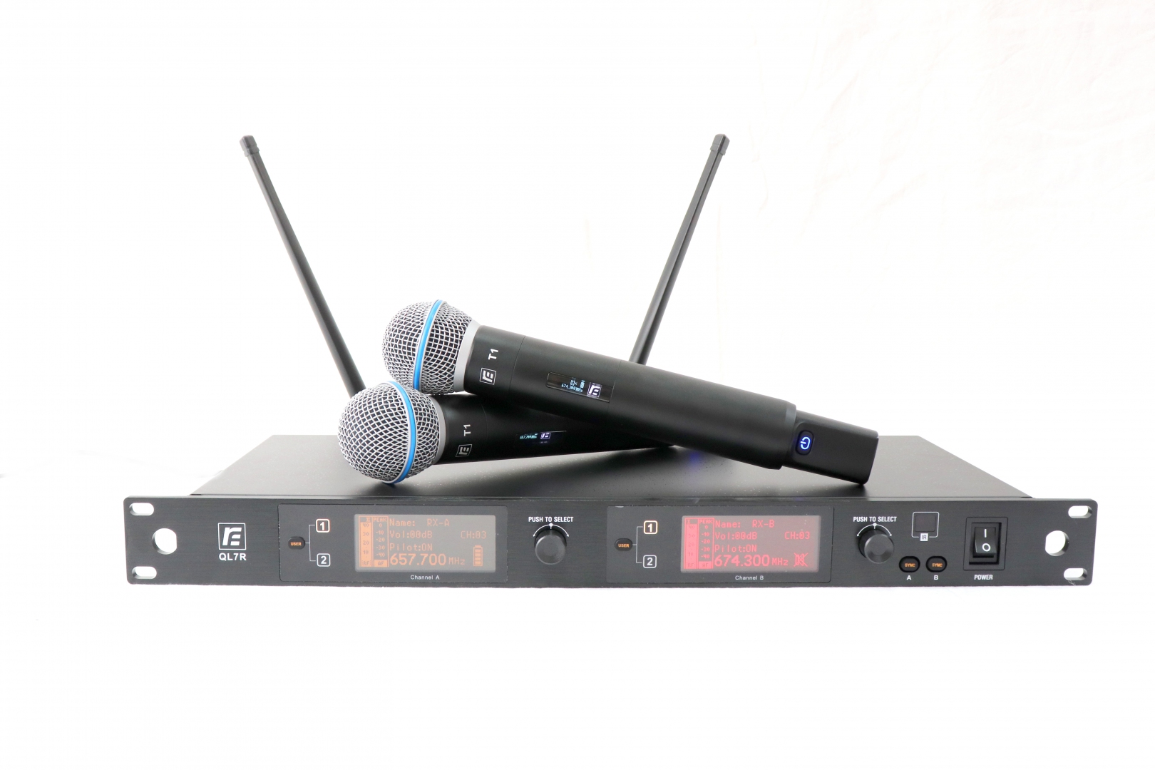 RFIntell QL7R/T1-A 651,800-683,400 МГц 2-канальная радиосистема с 2-мя ручными микрофонами в Пышме