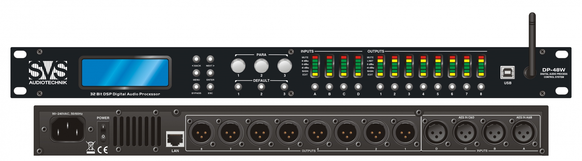 SVS Audiotechnik DP-48W Цифровой процессор: 4 входа 8 выходов в Пышме