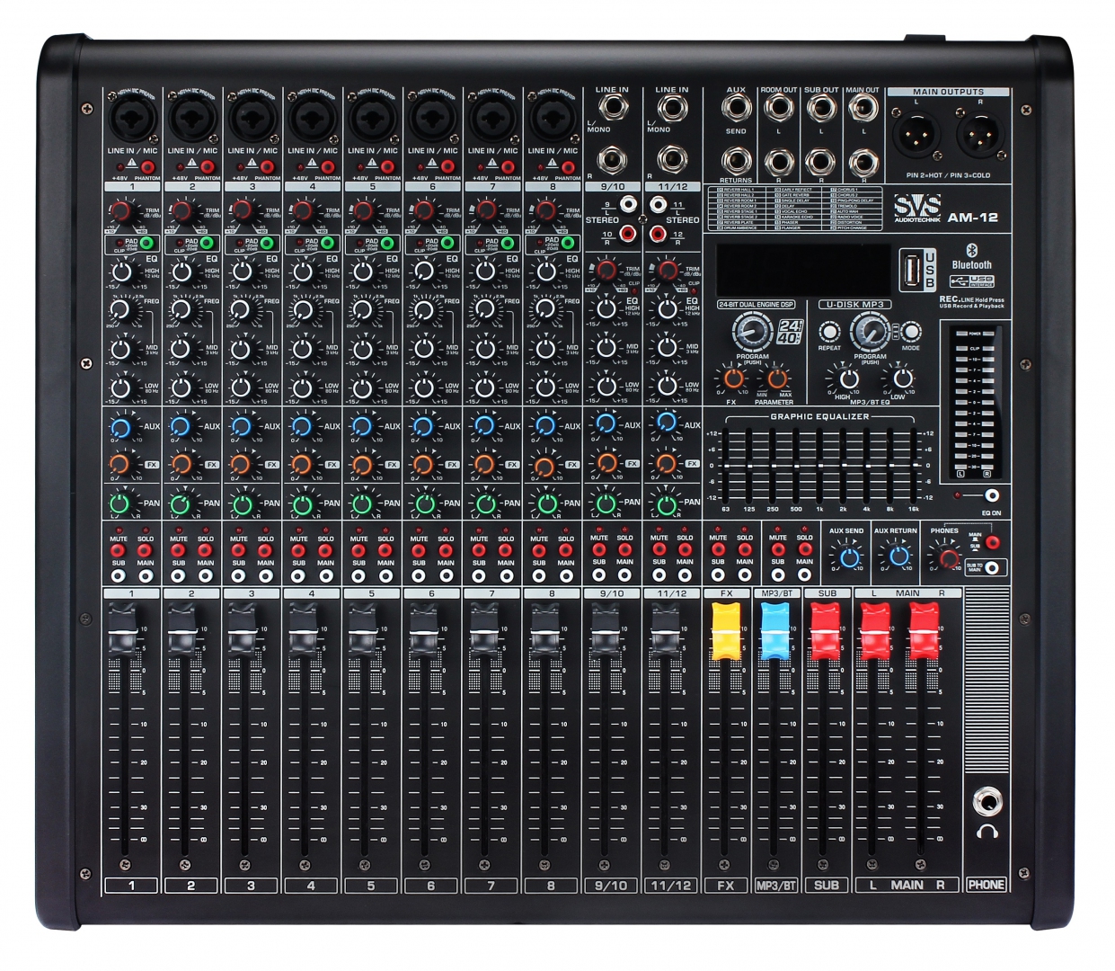 SVS Audiotechnik mixers AM-12 Микшерный пульт аналоговый, 12-канальный в Пышме