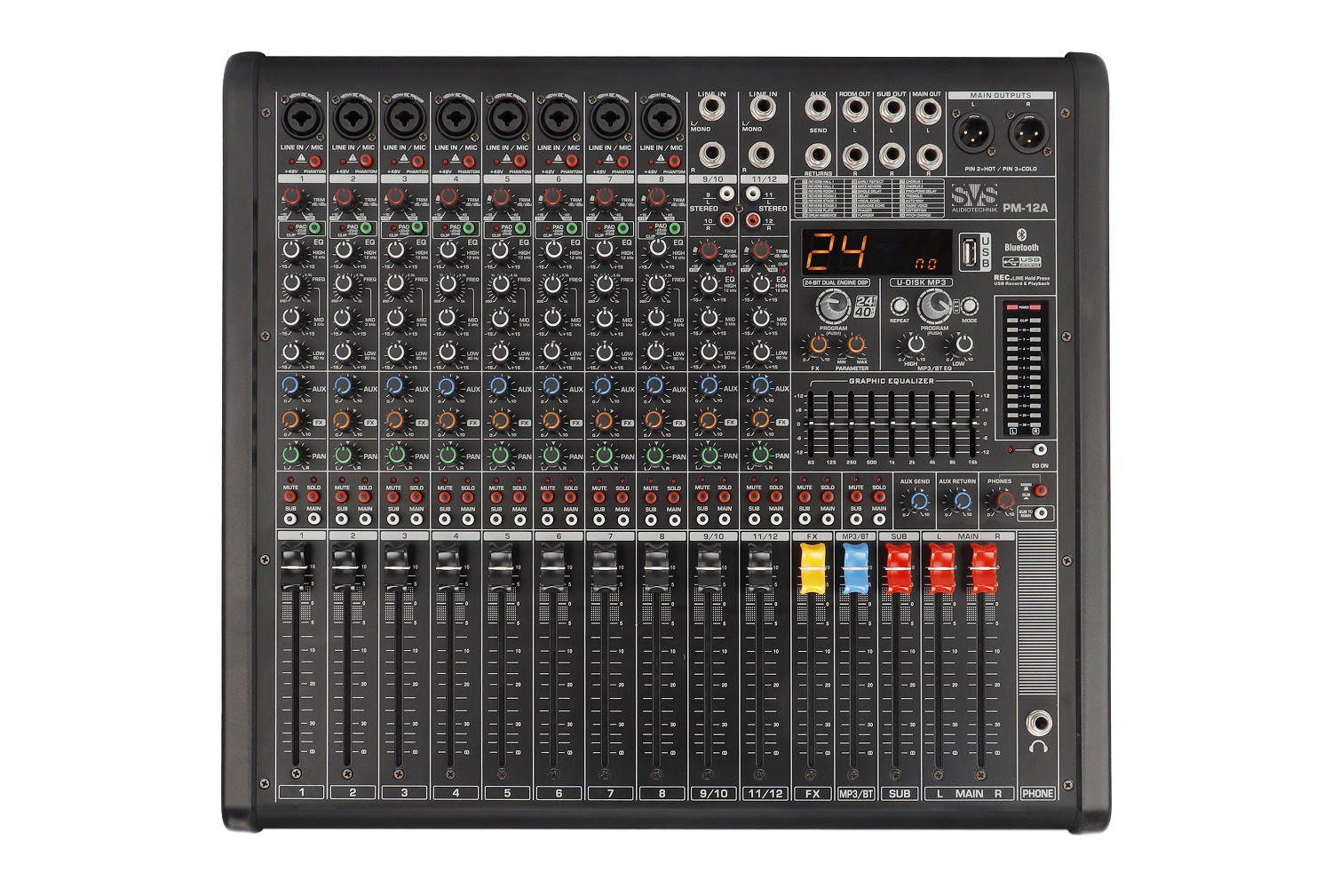 SVS Audiotechnik mixers PM-12A Активный аналоговый микшерный пульт, 12-канальный в Пышме